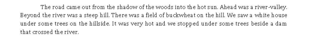 Novel excerpt - The dam